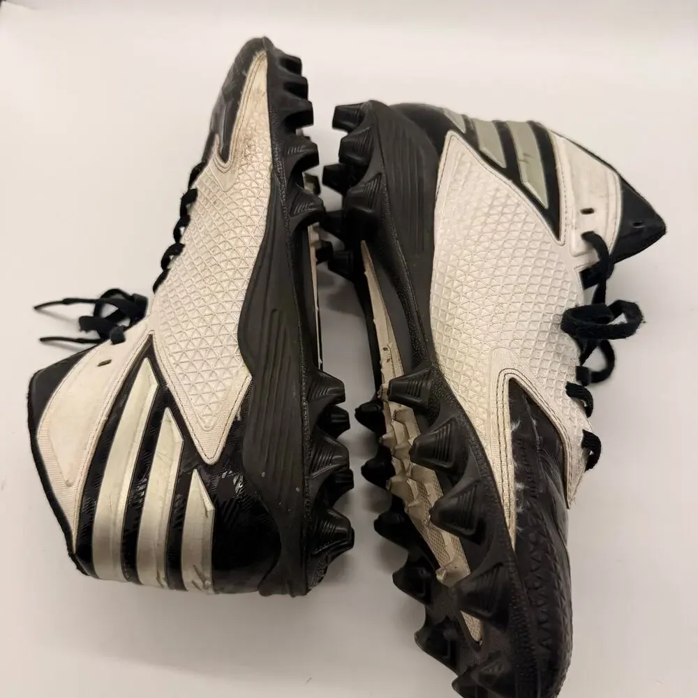 Adidas Sz 9 Men Freak Mid Football Cleats Black White
